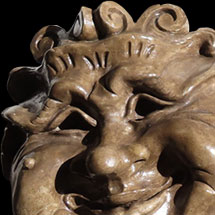 Whimsical Wood Carved Heads