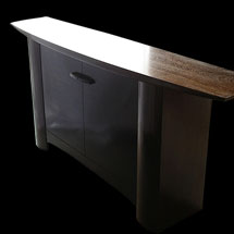 Wenge consol table by Paul Mowbray