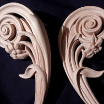 Lime wood carvings by Paul Mowbray